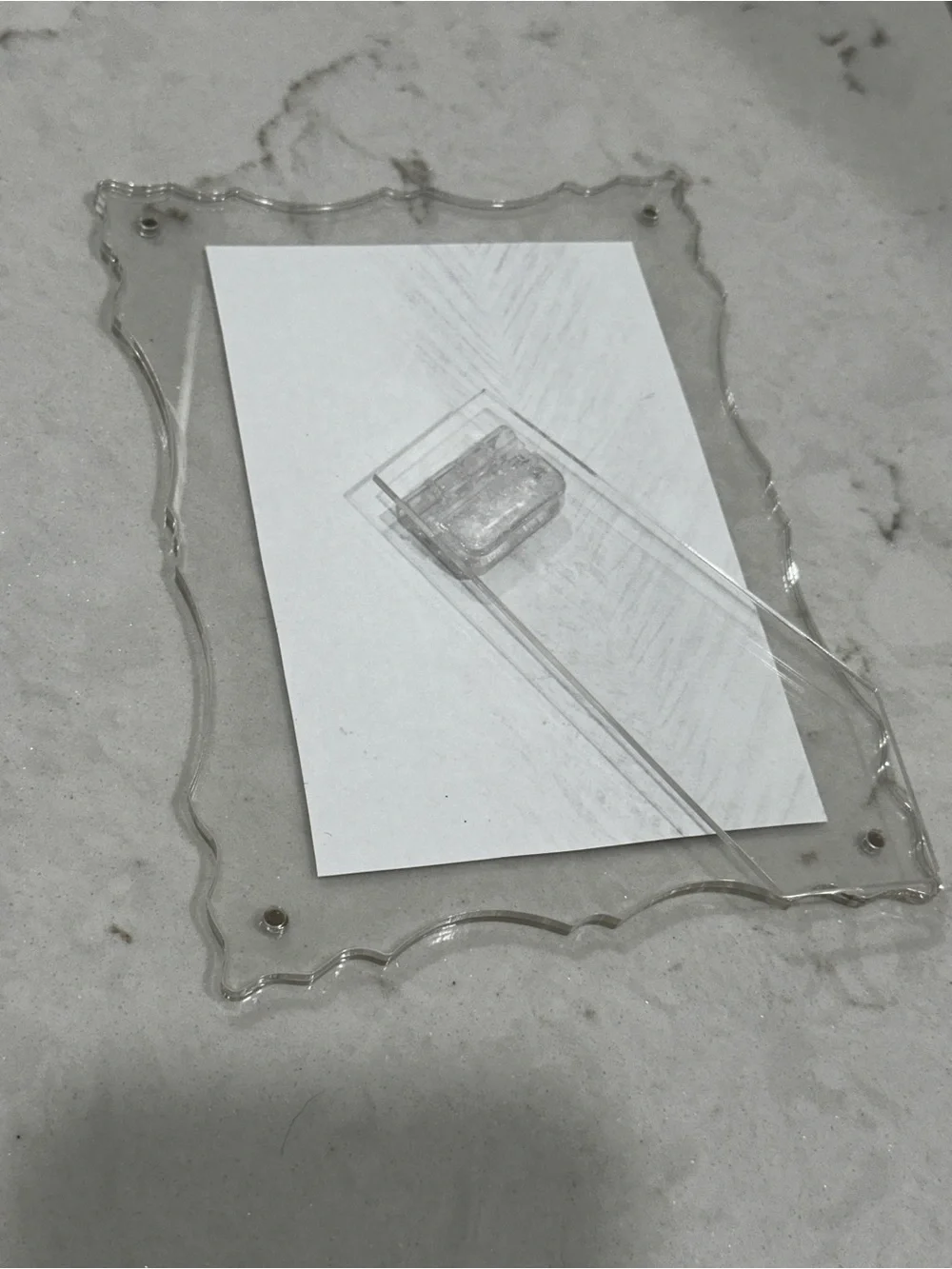 Clear Acrylic Photo Frame